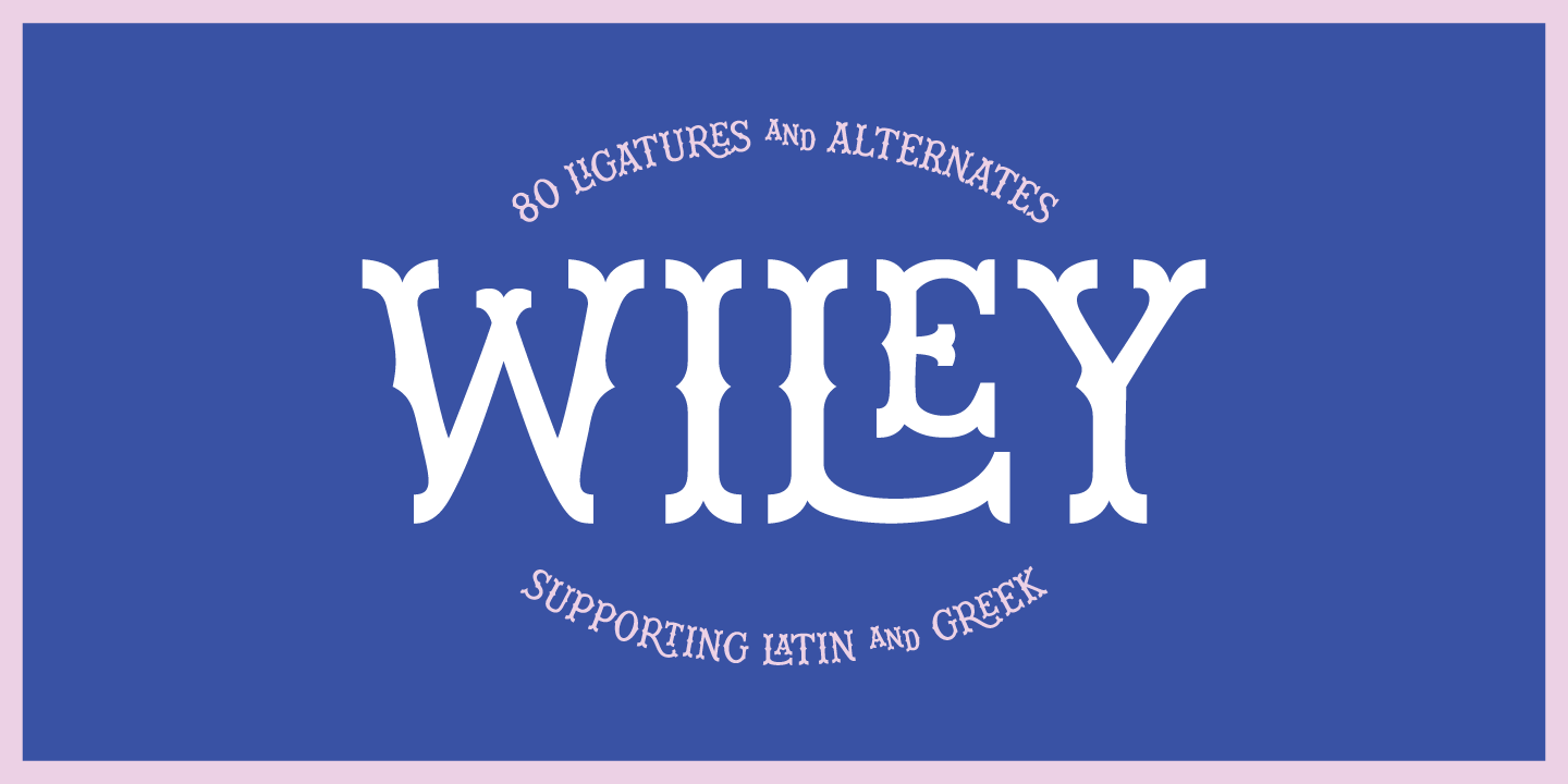 Beispiel einer Wiley-Schriftart